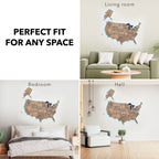 Wooden 3d LED Map of USA - Terra - SJB-DIAMOND ELITES