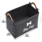 Felt Pet Toy Storage Basket Pi-Mart