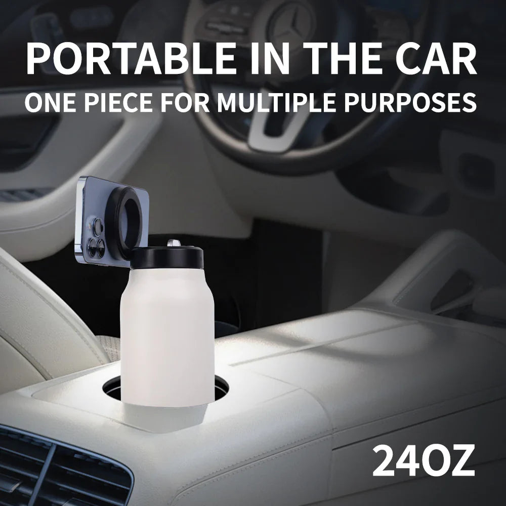 Stainless Steel Water Bottle With Lid Magnetic Pi-Mart