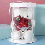 Bear w/Flower Gift Box Pi-Mart