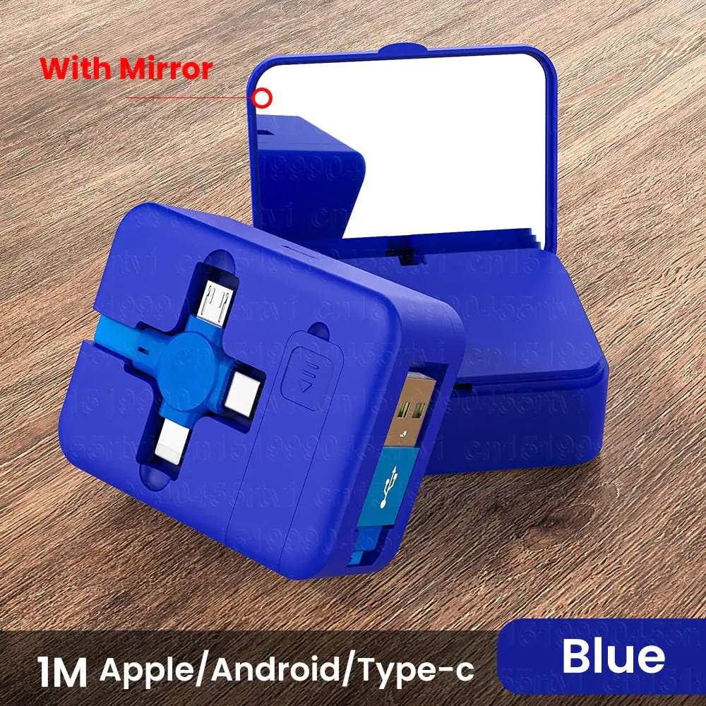 Indestructible 4 in 1 Ultra Turbo Retractable Charger - SmartCharger Pi-Mart