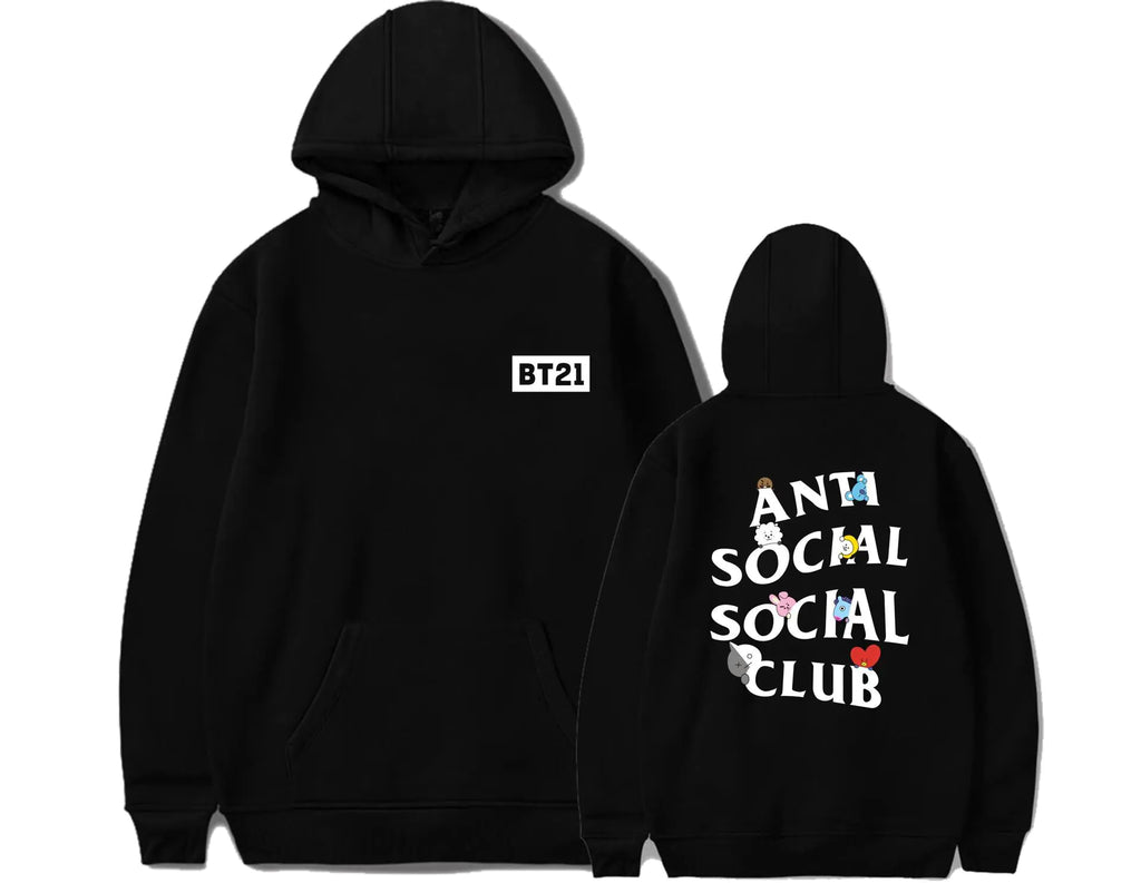 BTS Cartoon Style Hoodie and Merchandise Hoodie Pi-Mart