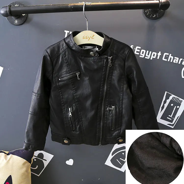 Trendy Warm Leather Jackets for Boys and Girls Pi-Mart