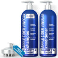 Apple Cider Vinegar Shampoo and Conditioner Set | Deep Cleansing Frizz Control Shine Restoration & Scalp Care | Clarifying Shampoo for All Hair Types | 10.14 fl.oz (Pack of 2) Lootquake LLC