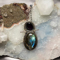 Labradorite On 925 Silver Pendant #1 - SJB-DIAMOND ELITES