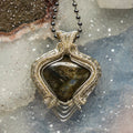 Labradorite Wire Wrap Crystal Pendant - Natural Flash - SJB-DIAMOND ELITES