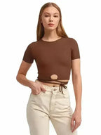 Lace Up Crop Top - SJB-DIAMOND ELITES