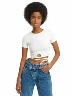 Lace Up Crop Top - SJB-DIAMOND ELITES