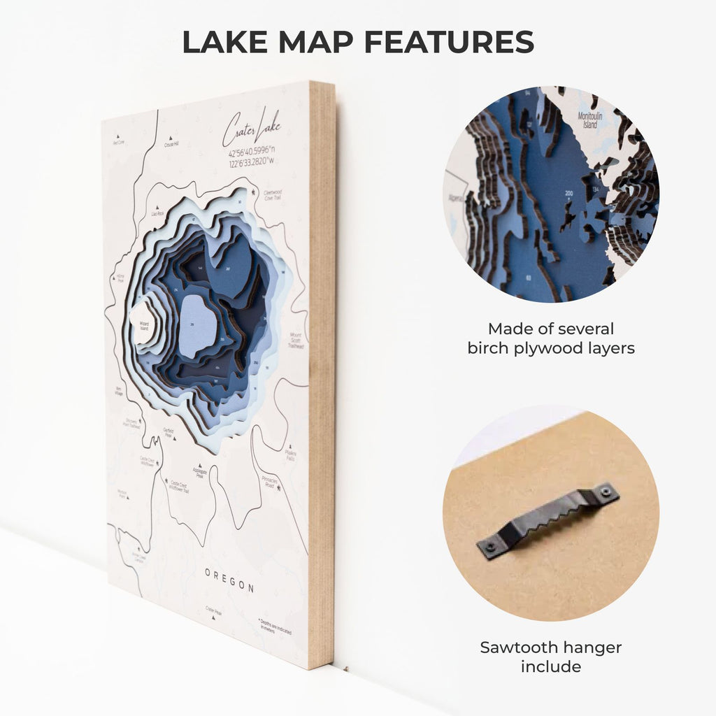 Crater Lake Wall Art - SJB-DIAMOND ELITES