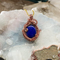 Lapis Lazuli Wire Wrap Crystal Pendant - SJB-DIAMOND ELITES