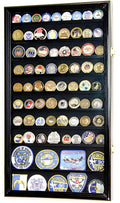 Large Military Challenge Coin Display Case Cabinet Holders Rack 98% UV - Lockable The Military Gift Store