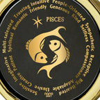 Pisces Necklaces for Lovers of the Zodiac 24k Gold Inscribed Lootquake LLC