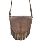 Leather Boho Fringe Suede Tassel Crossbody Bag Adjustable BandsCo Straps