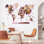 3D LED Wooden World Map 3.0 Multicolor - SJB-DIAMOND ELITES