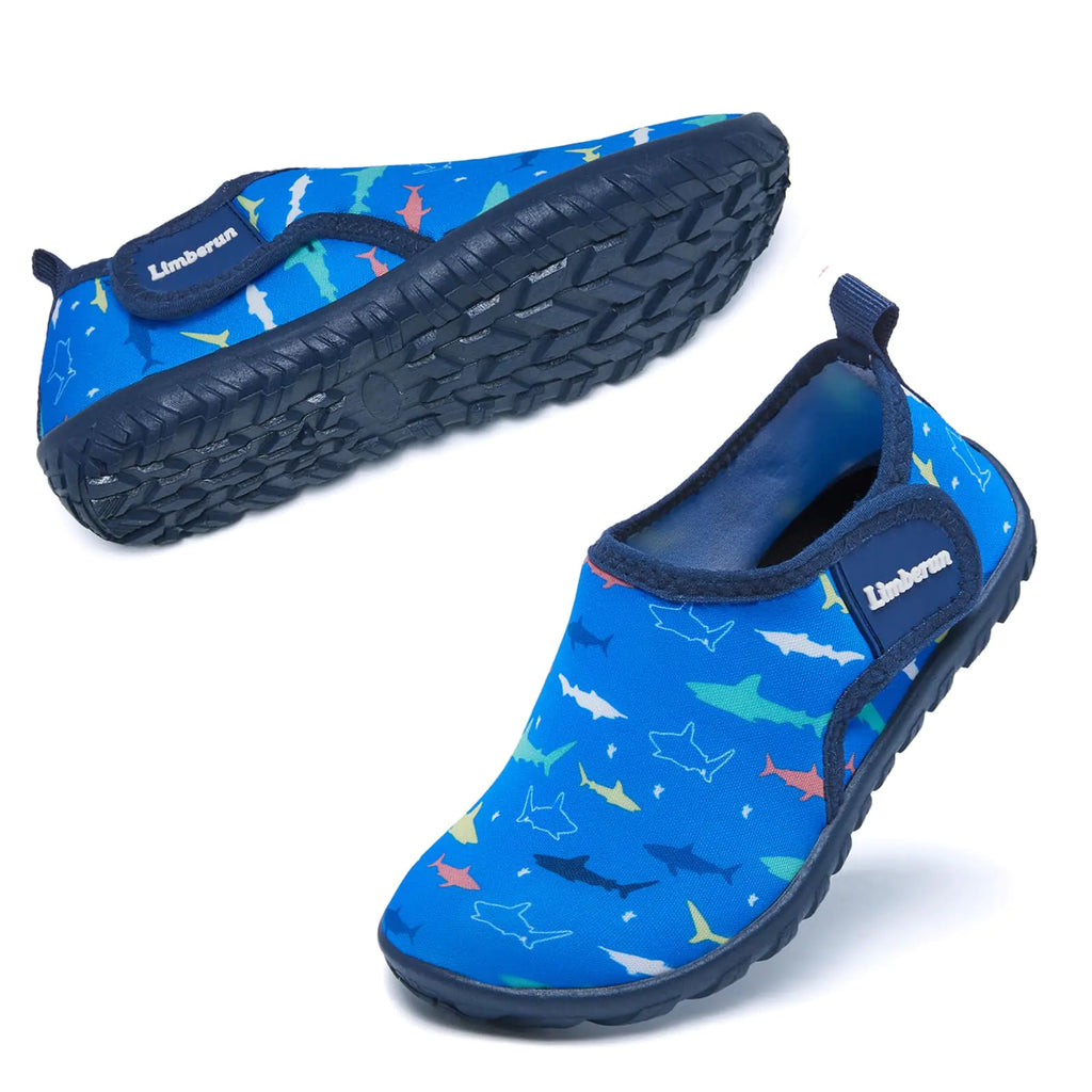 Limberun Water Shoes for Toddlers Girls Boys Swimming Shoes Toddlers Beach Shoes Pool Shoes Toddlers Aqua Shoes for Toddlers Quick Superbounce Lightweight Barefoot Shark 18 Months Pi-Mart
