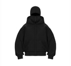 Fleece-Lined Dual Hood Sweatshirt Pi-Mart