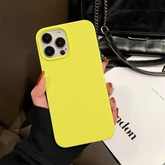 Unique Solid Color Soft Silicone Phone Cases For iPhone 13 12 11 14 Pro Max X XR XS Case For iPhone 12 13 Pro 7 8 SE Cover Silicone Phone Cover Ultra Slim Shockproof Protective Case for iPhone 14 Stevvex