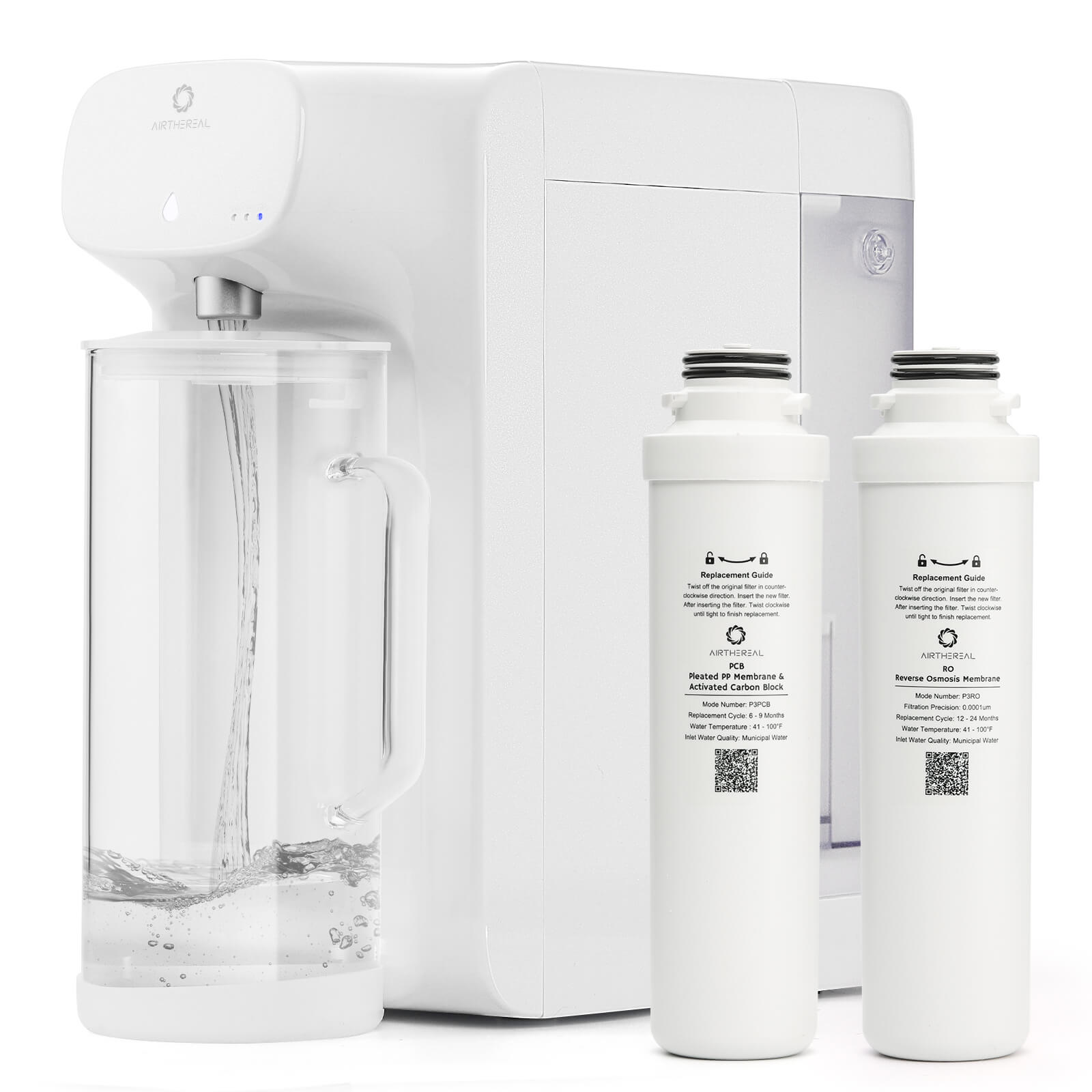 Pristine Lite3 RO Countertop Instant Filtered Water Dispenser Airthereal