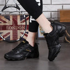 Men's Dance Shoes - Soft, Breathable, Leather Fitness Shoes