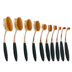 Beauty Experts Set of 10 Oval Beauty Brushes Lootquake LLC