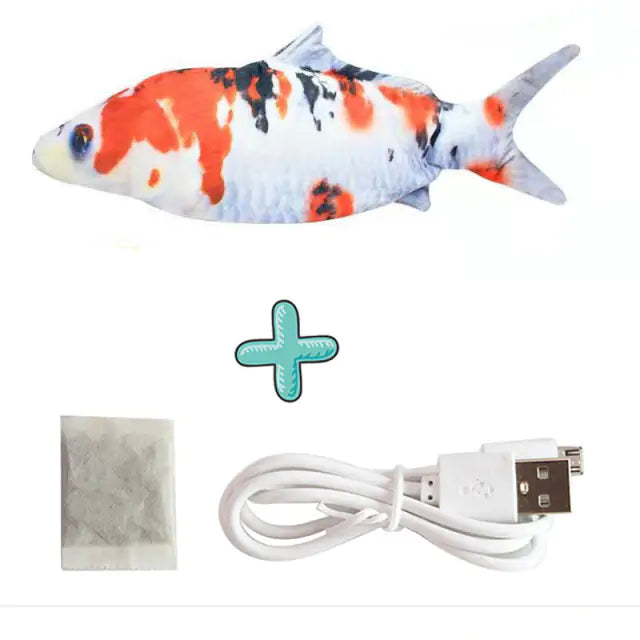 Cats USB Charger Interactive Toy Fish Pi-Mart