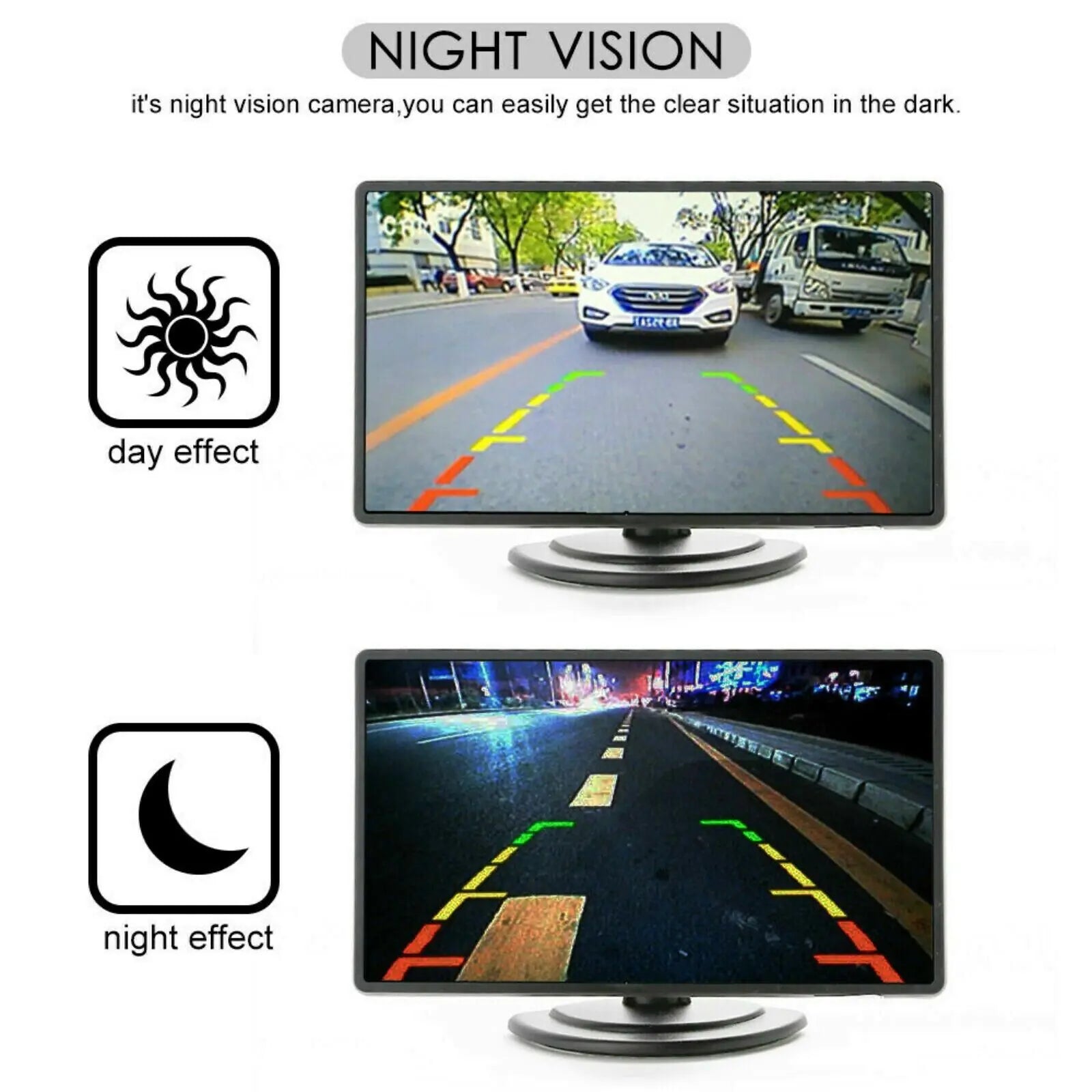 Car Rear View Reverse Camera Parking Backup Cam HD Night Vision Waterproof 170° Pi-Mart