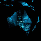 3D Luminous/Magnetic Colored Wooden World Map Space - SJB-DIAMOND ELITES