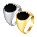 Black Oval Ring