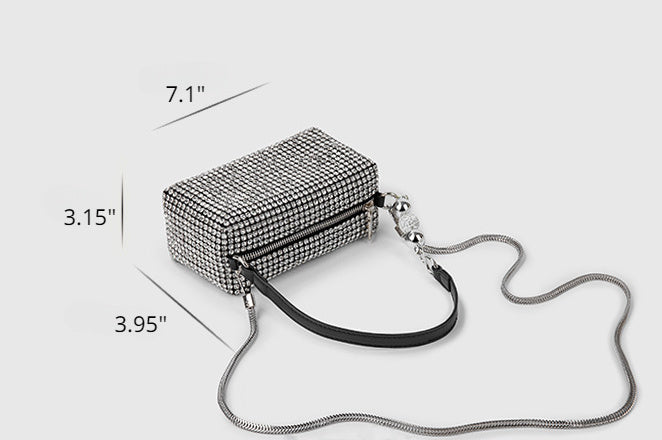 Rhinestone Bag Chain Evening  Shoulder Purse crossbody - SJB-DIAMOND ELITES