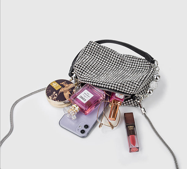 Rhinestone Bag Chain Evening  Shoulder Purse crossbody - SJB-DIAMOND ELITES