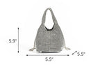 Full Diamond Bag Bucket Rhinestone Chain Purse - SJB-DIAMOND ELITES