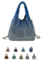 Full Diamond Bag Bucket Rhinestone Chain Purse - SJB-DIAMOND ELITES