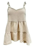 Tie-Strap Tiered Sleeveless Top - SJB-DIAMOND ELITES