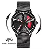 3D Spinning Mens Watches Car Rim