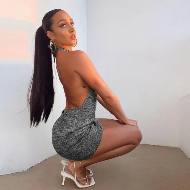 Sexy Backless Mini Dresses Lootquake LLC