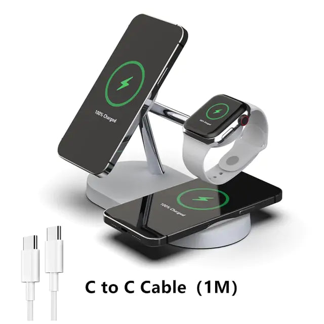 3-in-1 Wireless Magsafe Charger Stand Pi-Mart