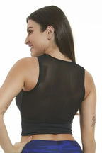 Elegance Black Crop Top
