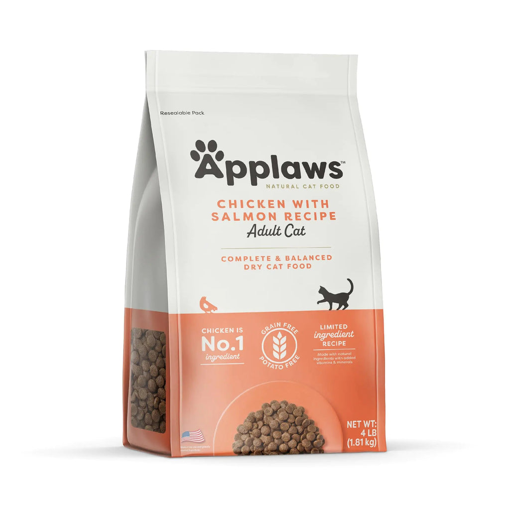 Applaws Complete Dry Cat Food Grain-Free Limited Ingredient Food with Added Vitamins & Minerals Protein Natural Cat Food Supports Digestion Chicken & Salmon (4 Pound Dry Cat Food) Lootquake LLC