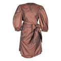 Power Bordeaux Red Wrap Dress Purplish Diva