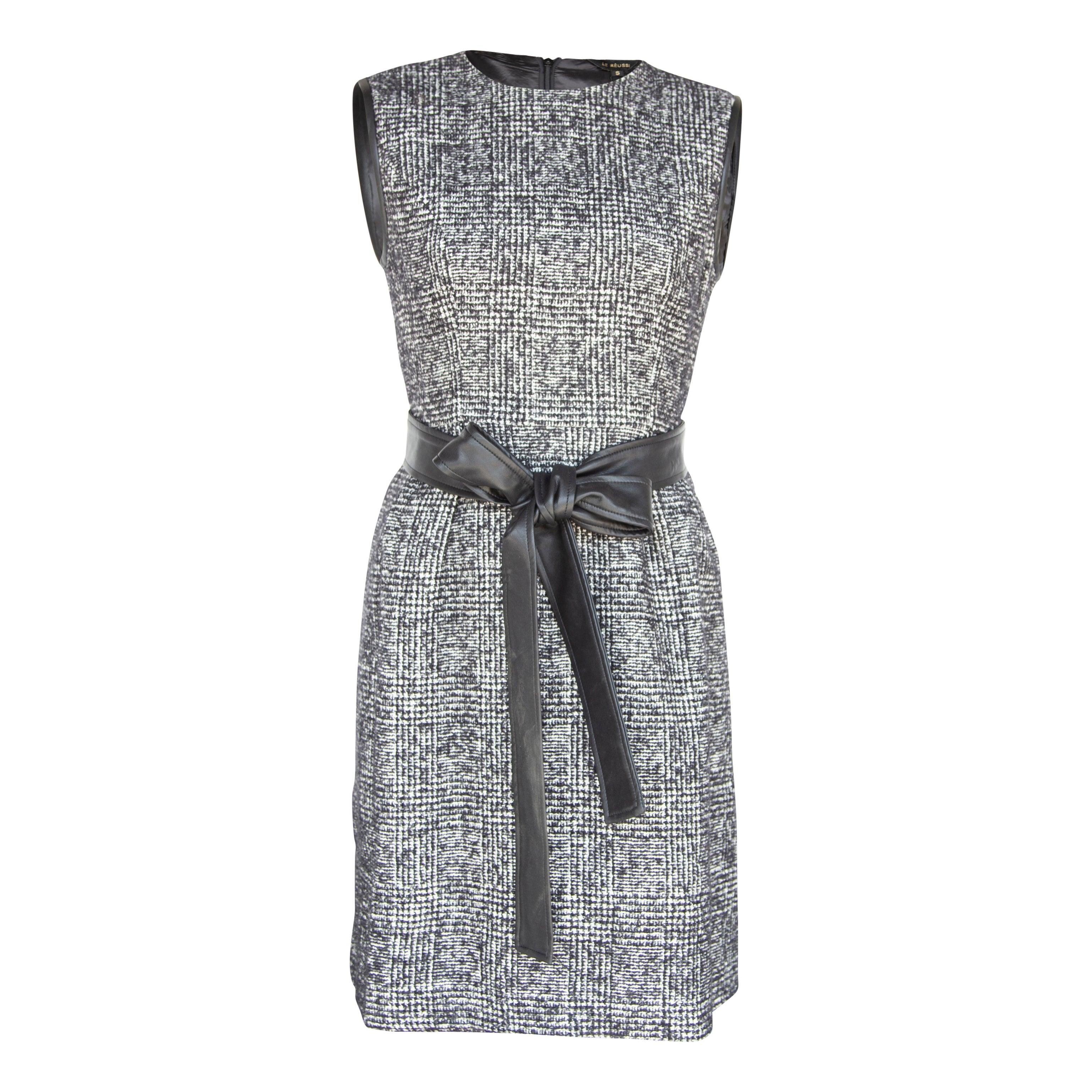 Ebony Mini Tweed Dress Purplish Diva