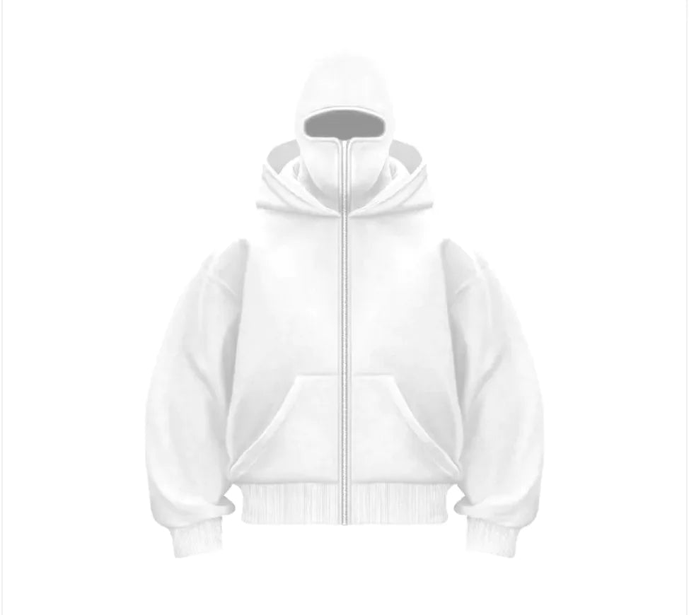 Fleece-Lined Dual Hood Sweatshirt Pi-Mart