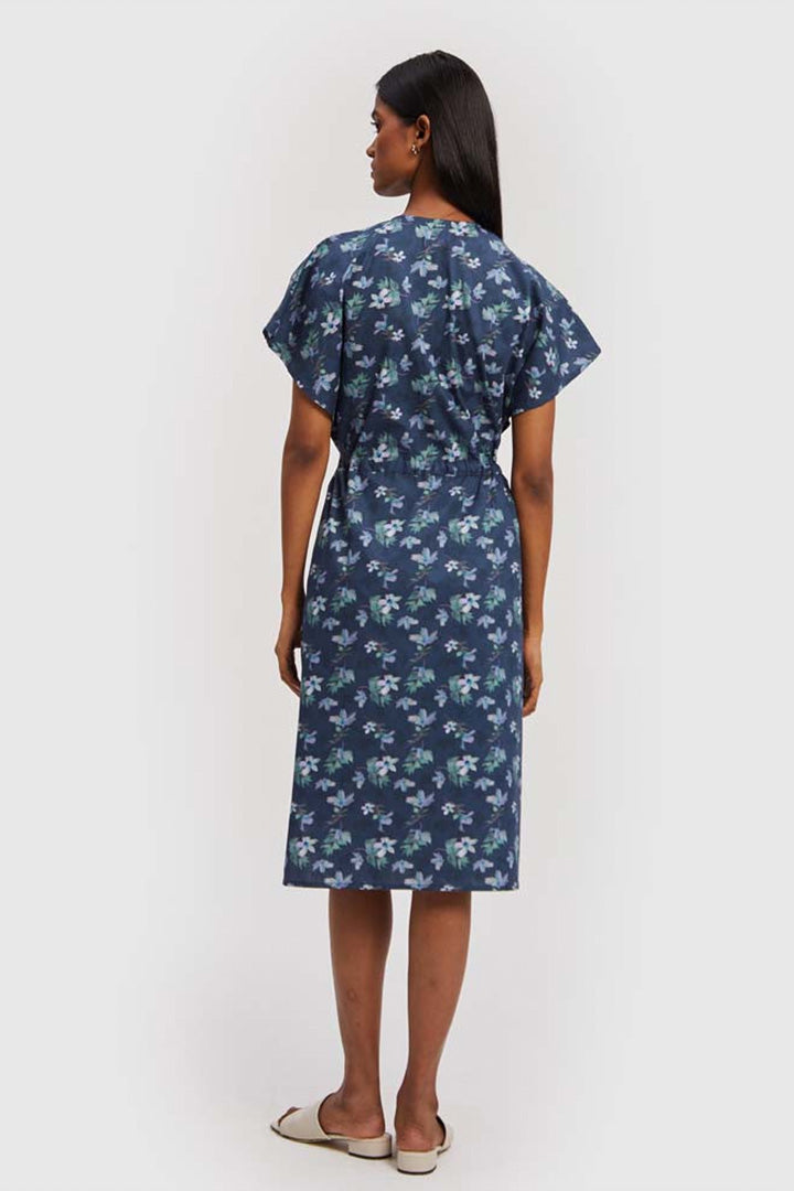 Midnight Gathered Dress Purplish Diva