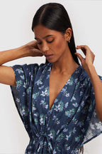 Midnight Gathered Dress Purplish Diva