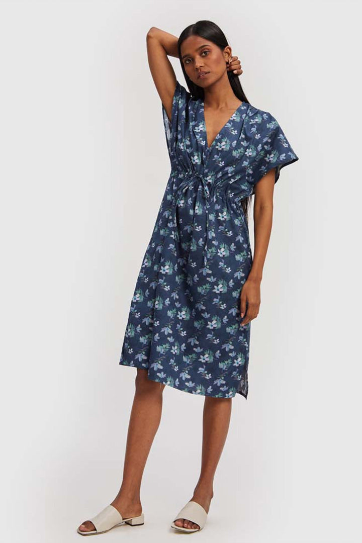 Midnight Gathered Dress Purplish Diva