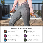 MRX Weighted Leather Jump Rope Heavy Duty Wood Handle - SJB-DIAMOND ELITES