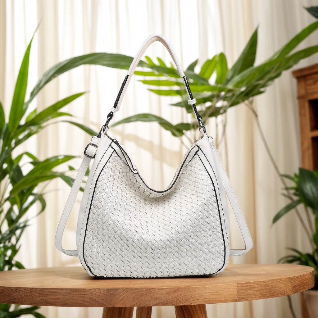 Hobo Woven Shoulder Bag in Large - SJB-DIAMOND ELITES