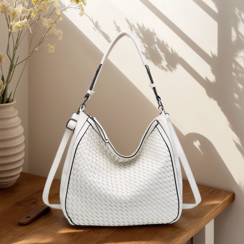Hobo Woven Shoulder Bag in Large - SJB-DIAMOND ELITES