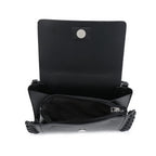 Silver Small Crossbody Bag Tan Compact Black Square Purse With Handcrafted Weave detail - SJB-DIAMOND ELITES
