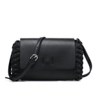 Silver Small Crossbody Bag Tan Compact Black Square Purse With Handcrafted Weave detail - SJB-DIAMOND ELITES