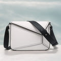 Small Women's Crossbody Bag with Square Purse and Geometrical Patchwork flapover crossbody purse - SJB-DIAMOND ELITES